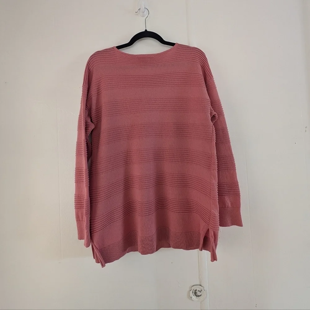 Michael Kors Pink Versatile Aesthetic Sweater Loose Fit Size M Longsleeve